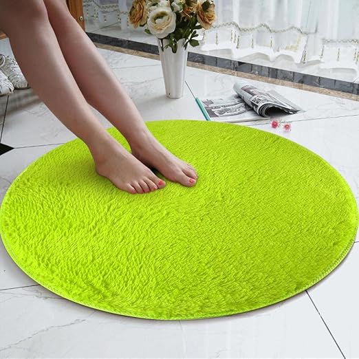 Teppich Flor 80 Cm Durchmesser Rutschfest Fur Wohnzimmer Rund