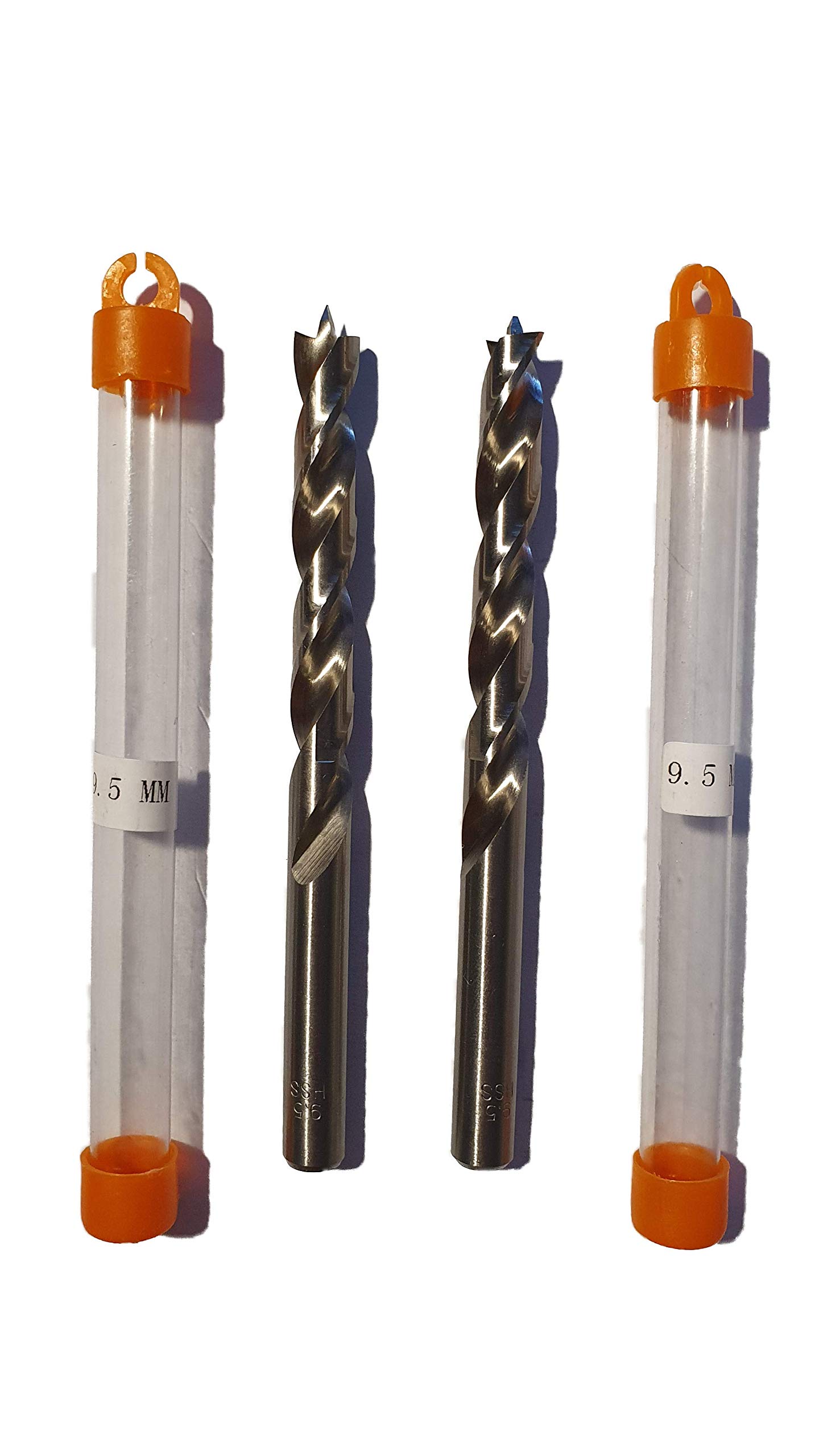 jjw-germany HSS-G Precision Wood Drill Bit Spiral Drill Diameter 9.5 mm Pack of 2