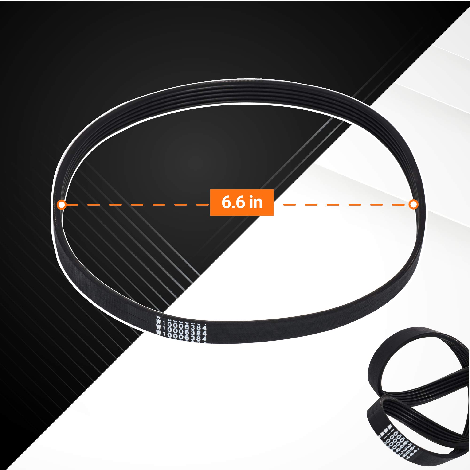 BlueStars W10721967 Washer Pulley Clutch Kit & W10006384 Drive Belt – Compatible for Whirlpool Kenmore Maytag - Replaces W10006356 W10006354 PS10057144 W10326374 AP6014712 WTW5000DW1 MVWX655DW1