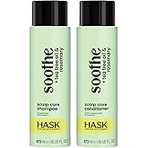 HASK Shampoo + Conditioner Set | Color Safe, Sulfate-Free, Paraben-Free, Gluten-Free, Cruelty-Free | 16oz each, 2 Pack