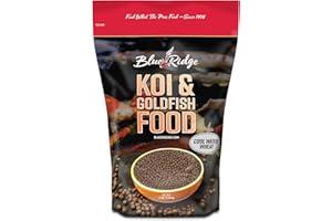 BLUE RIDGE FISH HATCHERY Blue Ridge Koi Fish Food 2lb - Cool Water Wheat 3/16", Fall and Winter Floating Pond Pellets, Ponds Fish Food