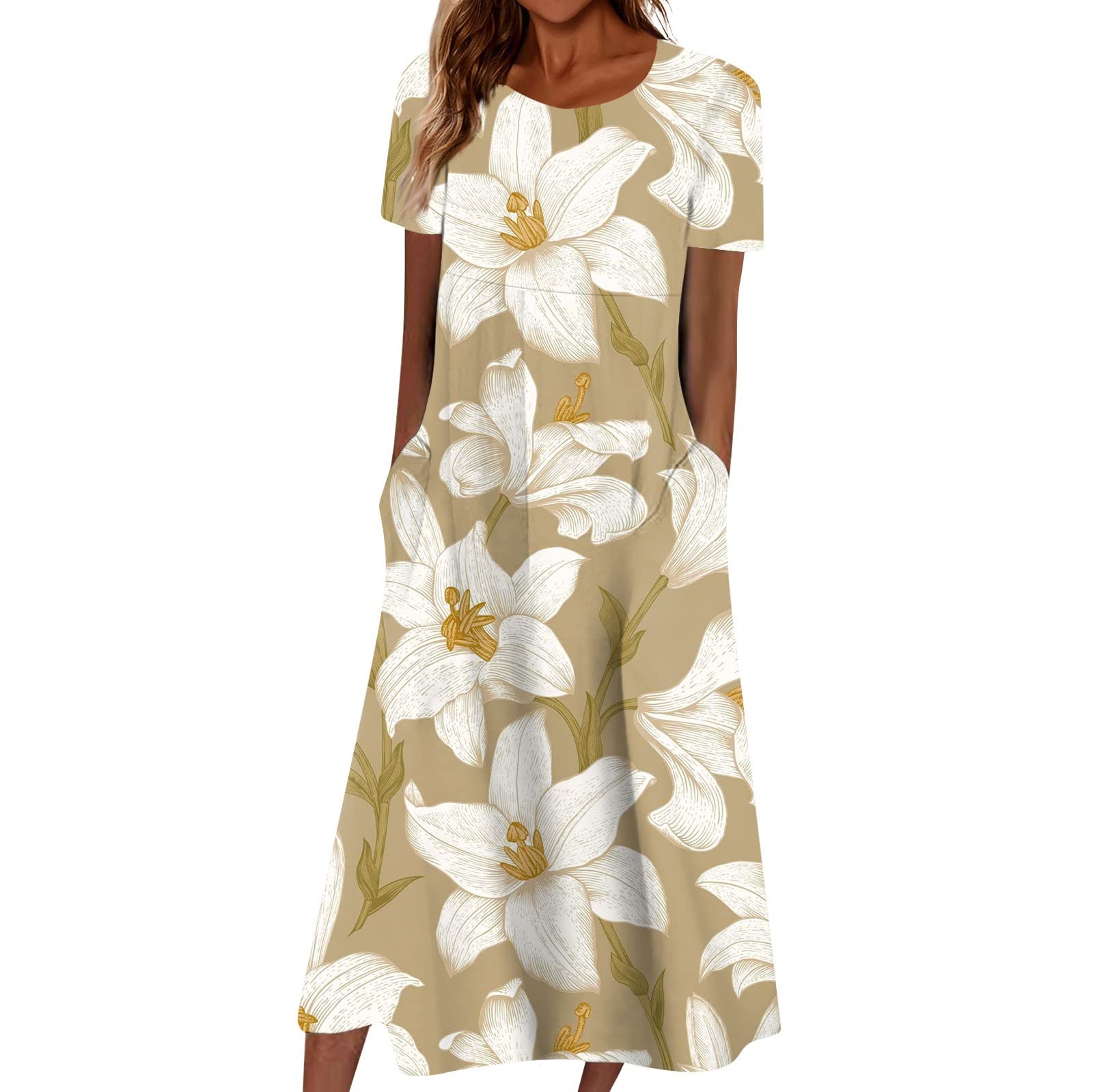 ODEUIAOD Plus Size Summer Dresses Summer Dresses