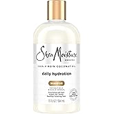 SheaMoisture 100% Virgin Coconut Oil Daily Hydration Shampoo, 13 Ounce | For all hair types - a daily dose of hydration with Coconut Oil &amp; Milk, Acacia Senegal, and fair trade Shea Butter.
