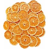 50Pcs Dried Orange Slices for Crafts, 5-7cm Natural Orange Slice Ornaments for Hanging Decorations, Home Decor, Gift Wrapping and Christmas Tree Decor