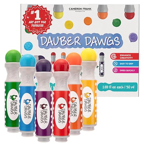 Dauber Dawgs Washable Dot Markers for 3yrs old Bingo Markers for