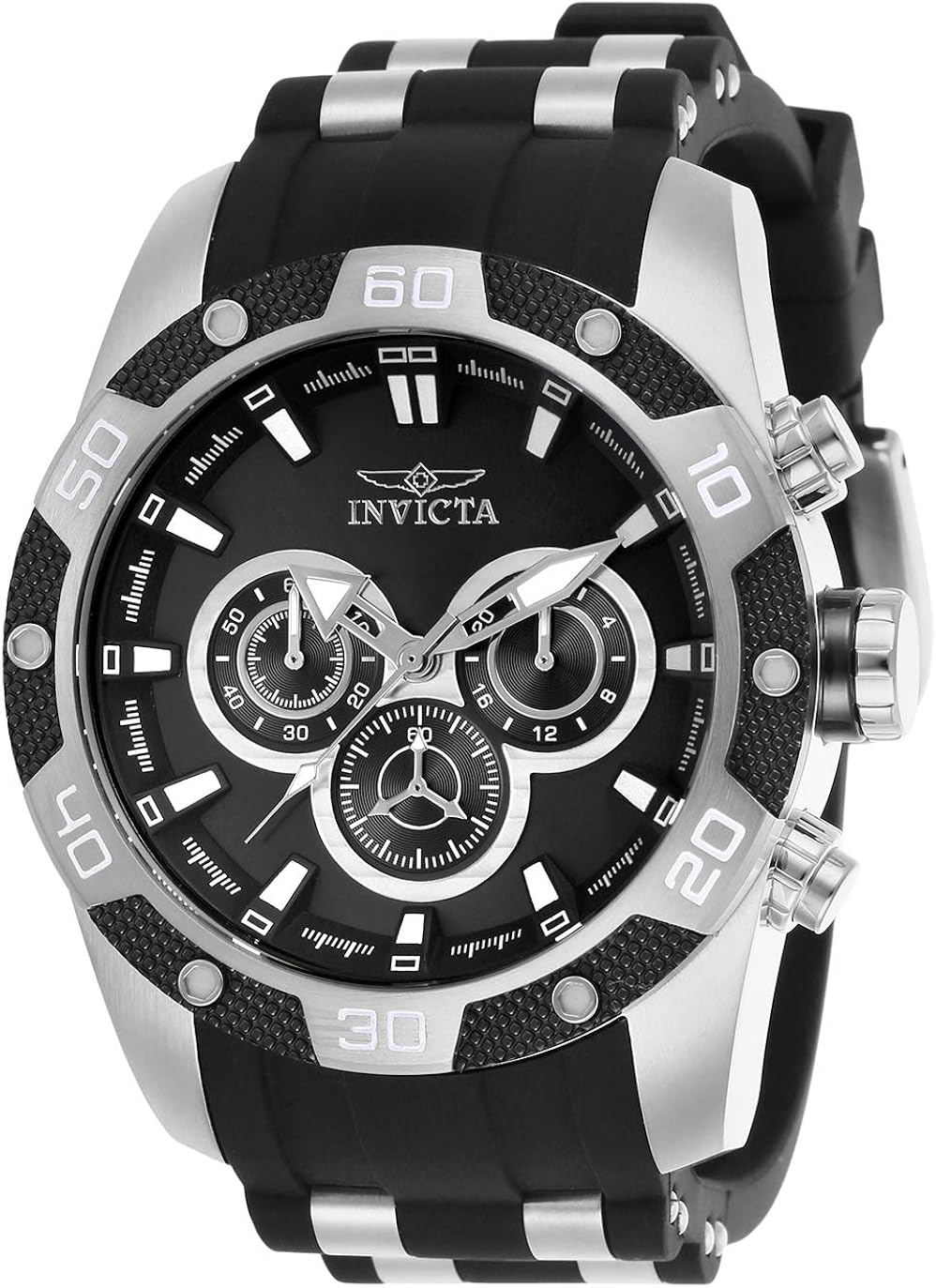 invicta speedway stainless steel case men's watch
