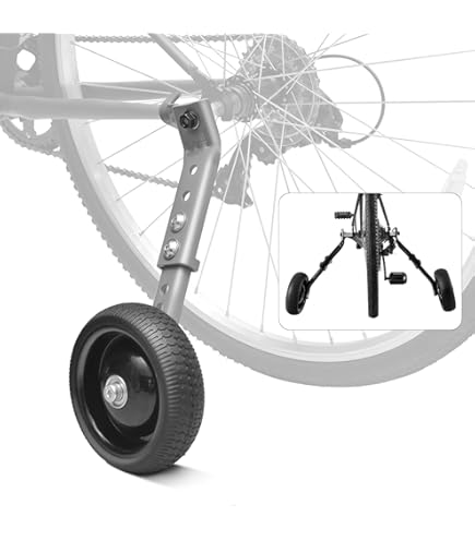 Rutelle Di Allenamento Per Biciclette Adulti - Regolabili Per Ruote 24-29 Pollici - Lega Alluminio - Foto 7