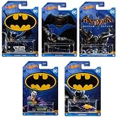 Hot Wheels Batman 2022 Batmobile Complete Set of 5 Die‑Cast Vehicles, 1:64 Scale, HDG89-956B, Ages 3+