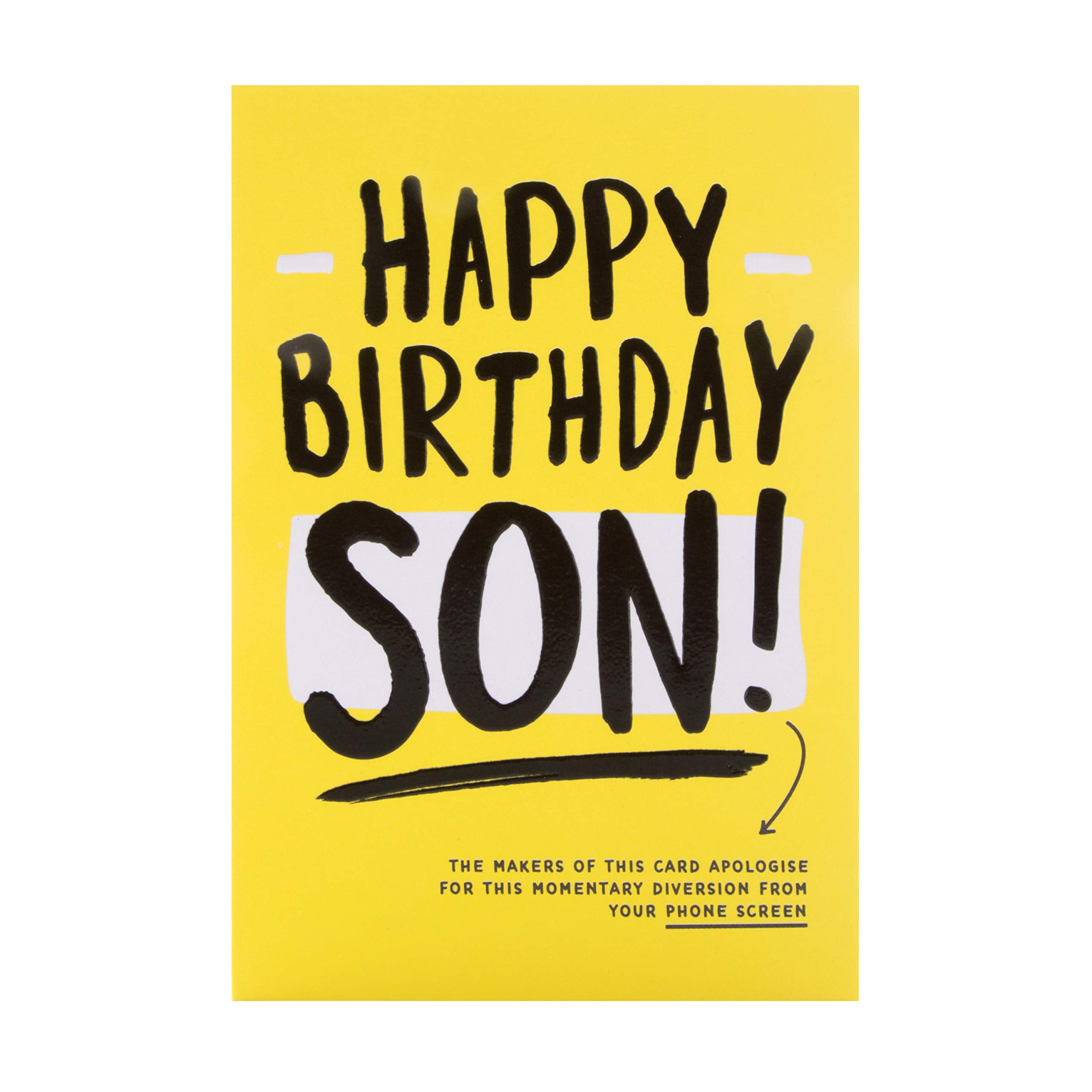 Hallmark Birthday Card For Son - Contemporary Humour Design