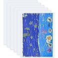 XIWUMOER 7 PCS 8.5" x 11" Rigid Print Protectors,Clear Plastic Page Protectors,Clear Rigid Top loaders,Plastic Paper Sheet Protectors for Photos,Documents,Contracts,Birth Certificate Protector (7)