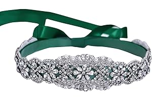 azaleas Women's Crystal Thin Wedding Belt Sashes Bridal Sash Belt for Wedding, Bridesmaid Flower Girl Dress Accessories 16IN