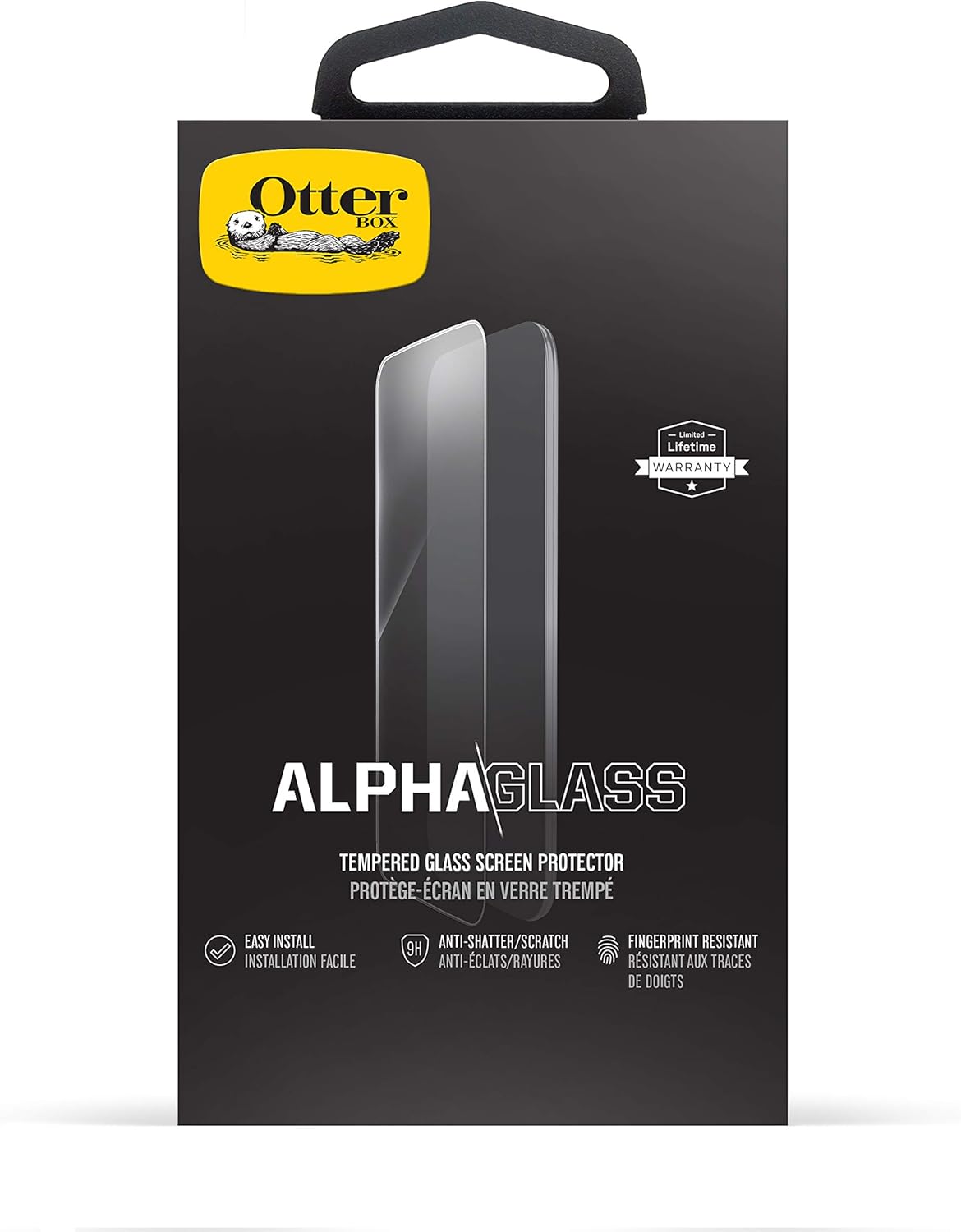 OtterBox ALPHA GLASS SERIES Screen Protector for iPhone XR - Retail Packaging - CLEAR