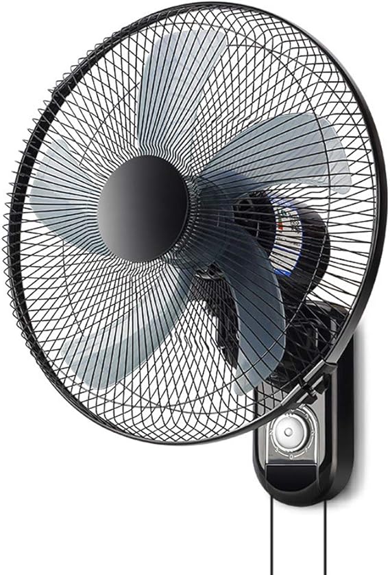 Wallmounted fan home wallmounted electric fan black mechanical