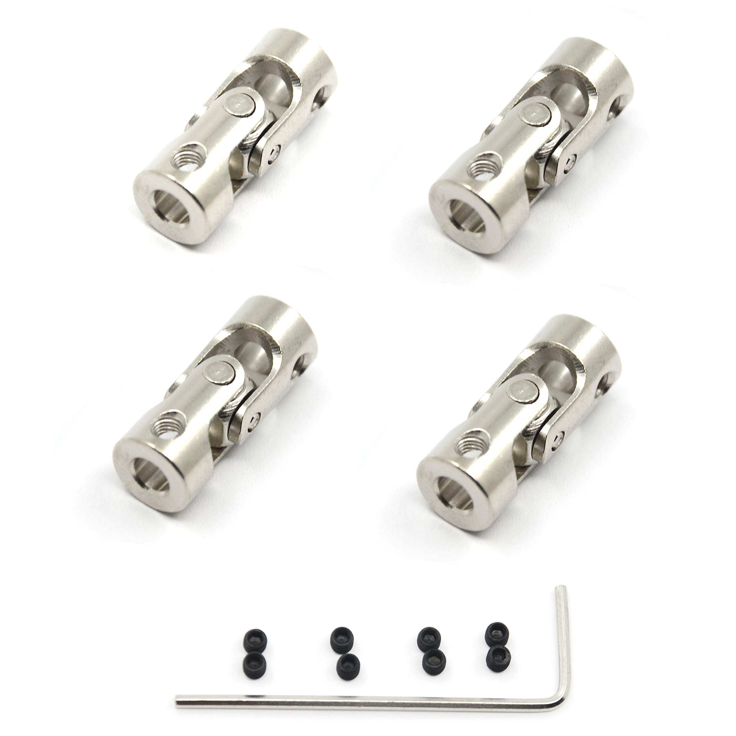 Heyiarbeit Universal Joint Coupling - 3.17mm To 4mm Shaft Coupler With M3 Screws For RC Models - View #2
