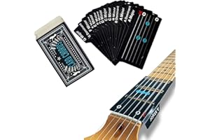 Liyquint Guitar Chords Cards for Beginners - Portable Chord Flashcards & Cheat Sheet to Learn Guitar Fast, Beginner Guitar Ch