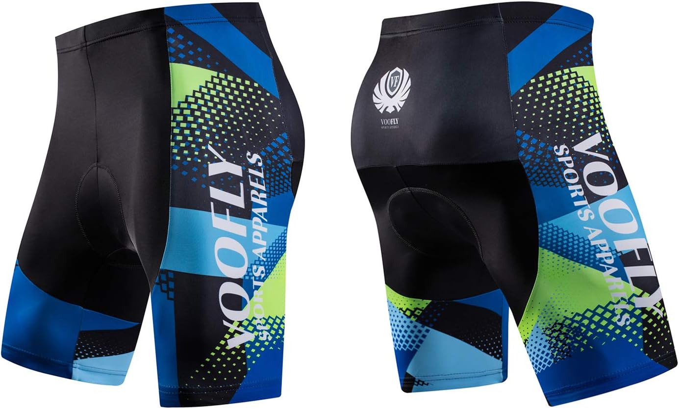 voofly Men's Cycling Jersey Set Men Short Sleeve Compression Bike Shorts Gel Padded Biking Clothing : Clothing