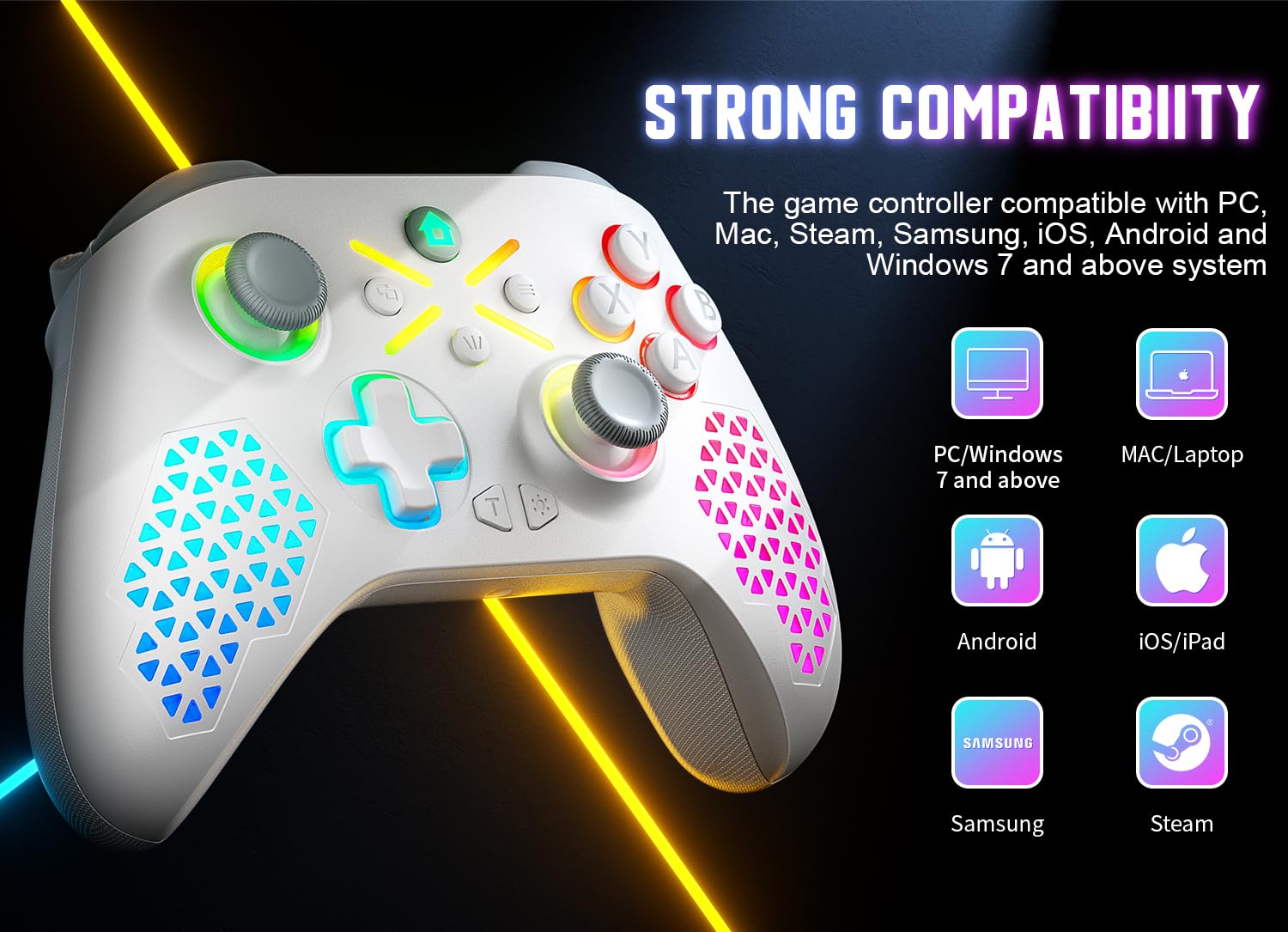 Gamrombo Wireless Gaming Controller Replacement for Xbox One, Xbox Series X|S, Xbox One S|X Controller with Hall Triggers, Hall Joysticks, Adjust RGB Light, Marco, Turbo, Audio Jack - Need to upgrade