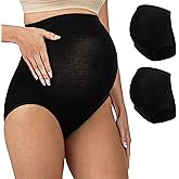 Be Relax Maternity Briefs - Pregnancy Underwear for Women - Over Bump Pregnancy Undergarment - Maternity Panties 2 Pack