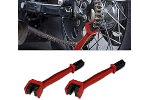 Kutyun 2-in-1 Bike/Motorcycle Chain Washer - Universal Cleaning Brush Tool for Mountain Bike (Red)