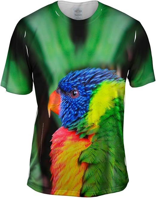 Yizzam- Rainbow Parrot -Tshirt- Mens Shirt | Amazon.com