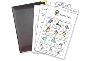 Say it with Symbols Compact Adult Picture Communication Album Kit | Nonverbal Communication Boards Aid Speech Therapy, Helps Recovery from Aphasia, Stroke, Brain Injury, Parkinson's, Surgery