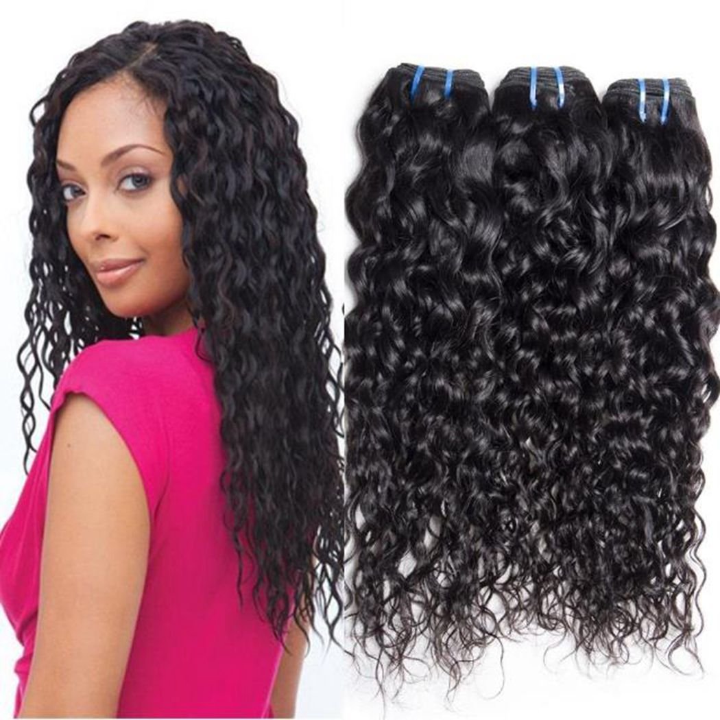 9A Malaysian Virgin Hair 3 bundles Water Wave Wet and Wavy Water Weave
