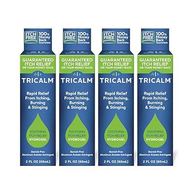 TriCalm Soothing Itch Relief Hydrogel 2 oz, 4 Count