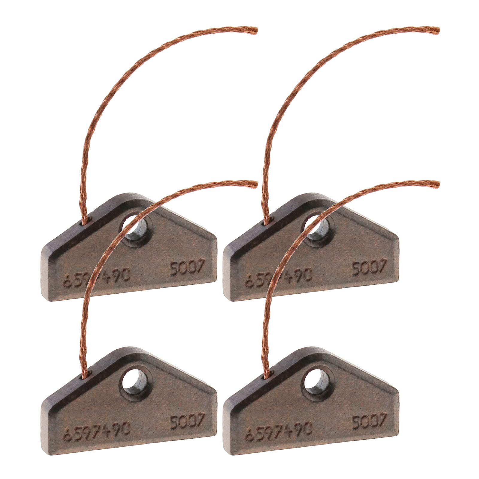 Create idea Carbon Brushes Copper-containing 5153702 4490382 6597490 5007 30x16x4mm Compatible with Miele Tumble Dryer Pack of 4