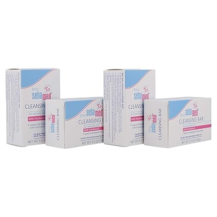 Sebamed Ultra Mild Baby Cleansing Bars With Vitamins And Amino Acids Dermatologist Recommended Cleanser 35 Ounces 100g