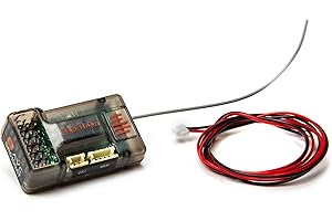 Spektrum SR6100AT 6-Channel DSMR DSM2 Receiver (RC Surface) with AVC and Telemetry: SPMSR6100AT, Black