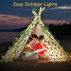 Solar Vine String Lights, 66Ft 200 Led Outdoor