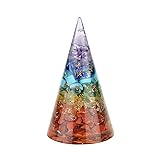 Seven Chakra Orgone Healing Cone Orgonite Cone