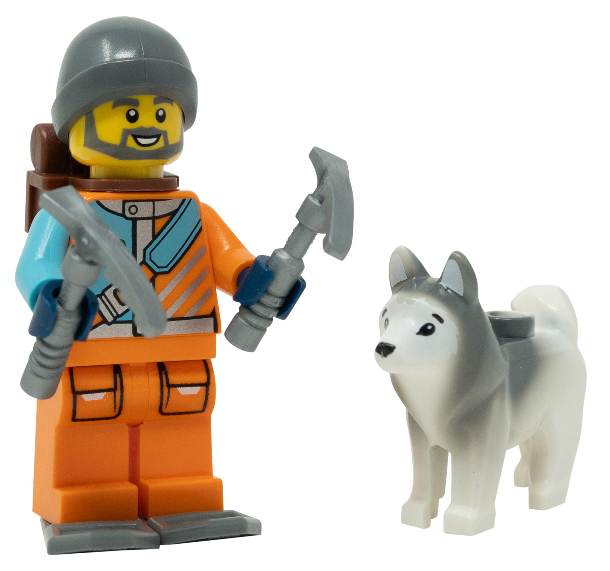 LEGO City Arctic Explorer Minifigure with Husky Ages 6