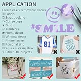 Lya Vinyl 12x4ft Light Purple Permanent Vinyl for Cricut & Silhouette Glossy view 4