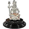 Balaji 999 Pure Silver Lord Shiva Idol/Statue/Murti (Figurine #01)