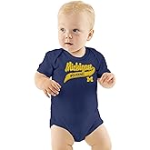 Little King NCAA Short Sleeve Romper-Varsity Logo-100% Soft Cotton -Sizes 0-3M 6M 12M 18M