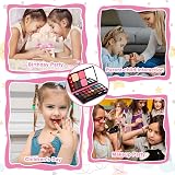 Aomig 12Pcs Kids Makeup Set Pink Palette Non-Toxic Washable Gift view 6