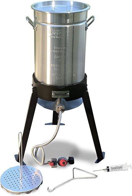 Amazon Com Bayou Classic 200 490 Aluminum 30 Qt Turkey Fryer Kit Garden Outdoor