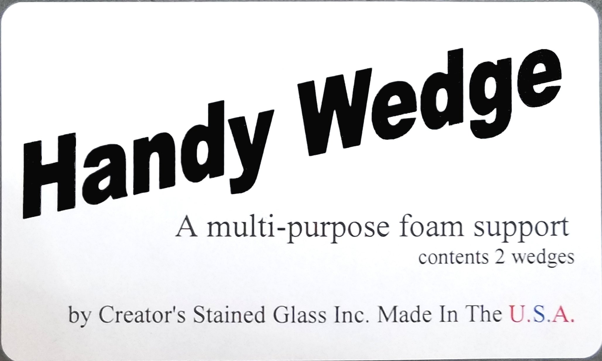 Handy Wedge by Creator's - A Pair of Triangular Foam Shapes for Aligning and Holding Multiple Shapes Into A Geometric Pattern Such As A Right Angle Or Cube.