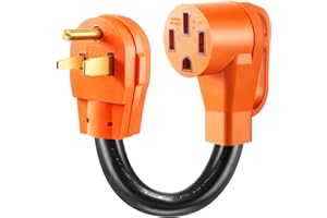 ELETHOR NEMA 6-50P to 14-50R EV Charger Adapter Cord, Listed 50 AMP Dryer to 50 AMP EV Conversion Adapter, for Level 2 EV Charging, Compatible with Tesla (6AWG)