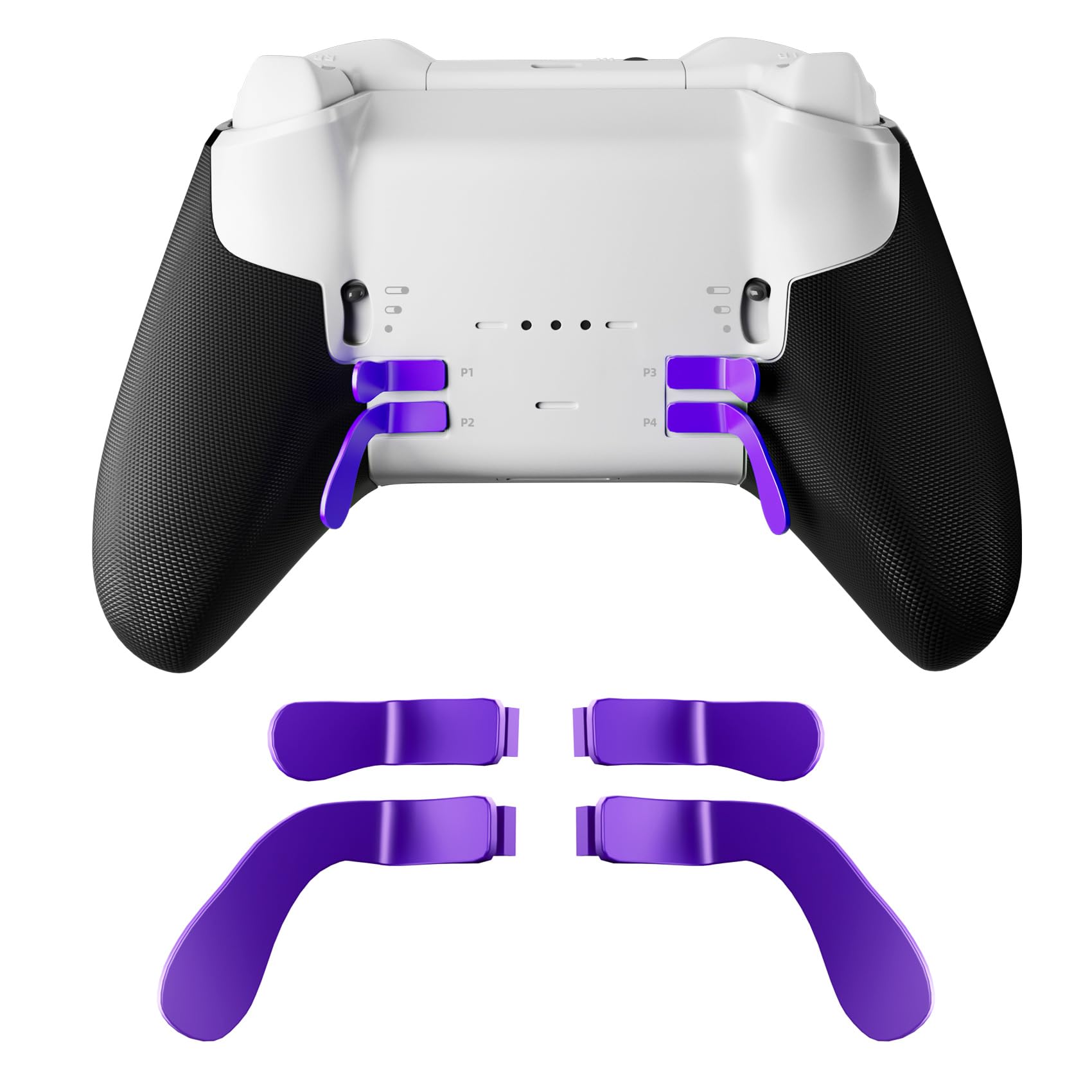 Paddles for XBOX Elite 2 Controller, Replacement Accessories for Xbox Elite Series 2/2 Core Controller, 4 Pcs Magnetic Metal Elite Controller Paddles, Durable Stainless Steel, Easy Installation, Secure Fit(Purple)