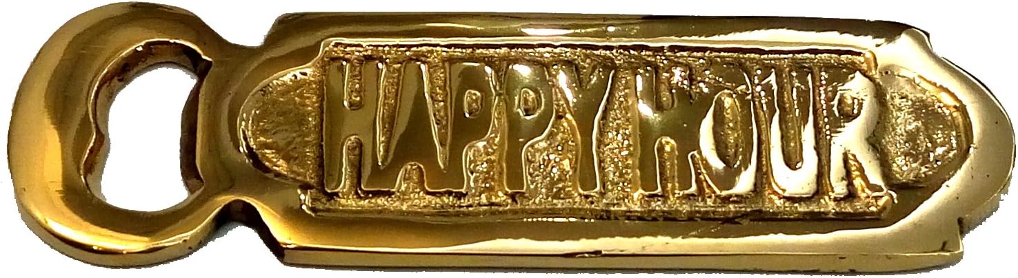 Akanksha Arts Brass Bottle Opener, Golden