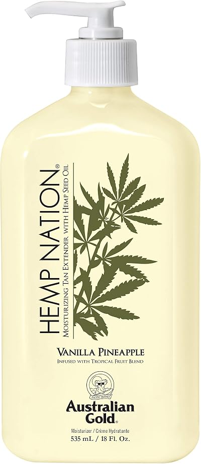Australian Gold Hemp Nation Vanilla Pineapple Tan Extender Lotion 535ml