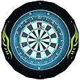 VONEZONE Dartboard Light System LED Best Dart Light, 18-inch Magnetic Dartboard 3 Light Effects, 12 Darts, Professional Dartboards for Adults Easy Installation