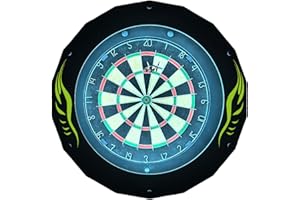 VONEZONE Dartboard Light System LED Best Dart Light, 18-inch Magnetic Dartboard 3 Light Effects, 12 Darts, Professional Dartb