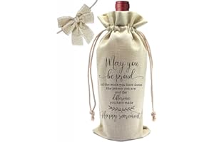 Eilcoly Retirement Wine Bag, Retirement Gifts for Women, Retirement Goodbye Farewell Leaving Gifts for Teacher Coworker Employees Friend Colleagues Nurse Doctors Boss Retirees Work, Wb008