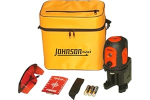 Johnson Level & Tool 40-6680 Self-Leveling 5 Beam Laser Dot, Red, 1 Laser