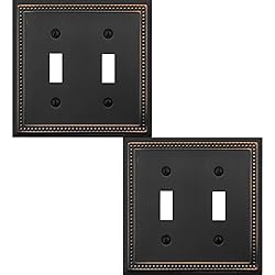 OKAWYC Double Toggle Light Switch Cover Belaire