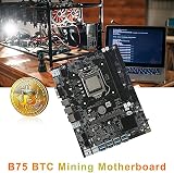 Oikabio B75 BTC Mining Motherboard 8x GPU USB 3.0 LGA1155 DDR3 MSATA with CPU view 6