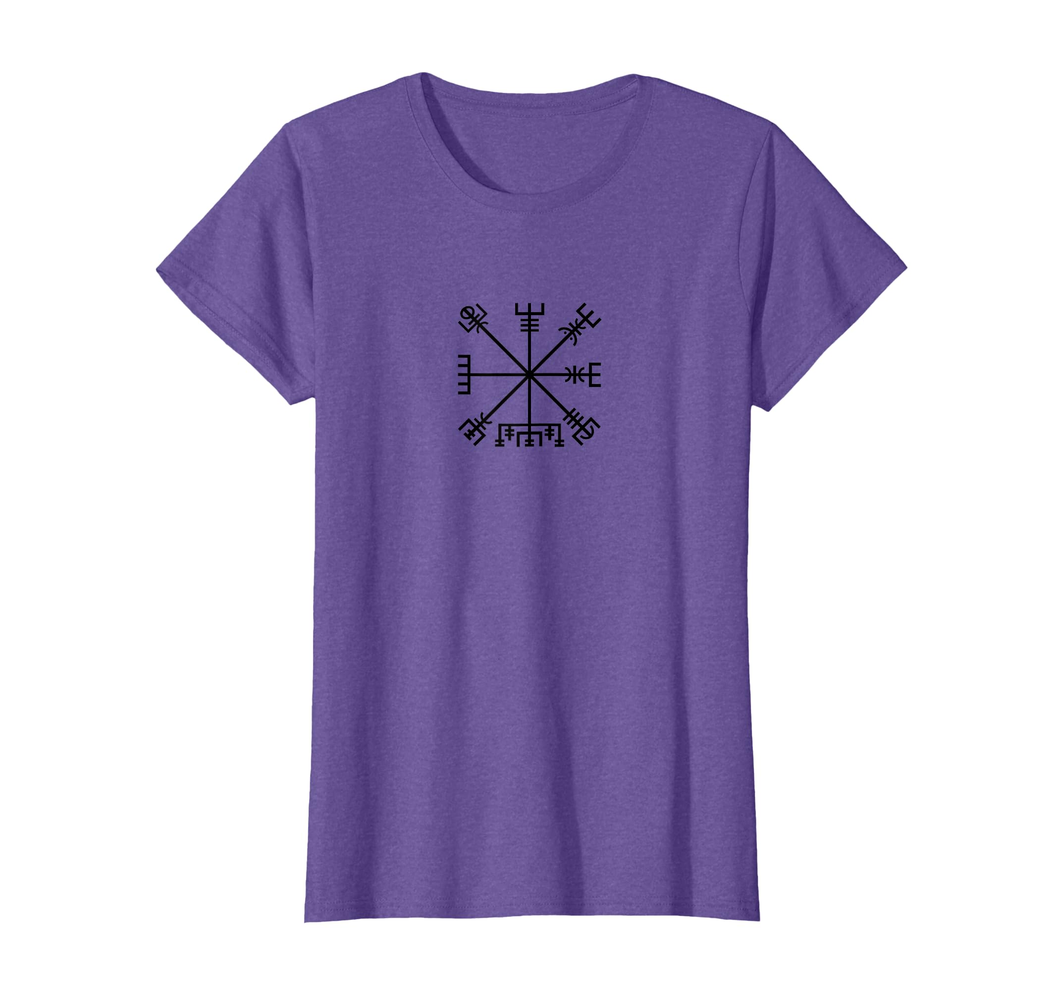 BLACK Viking Compass Vegvisir T-Shirt